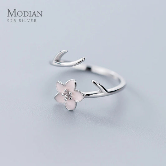 Sterling Silver Blossom Flower Ring